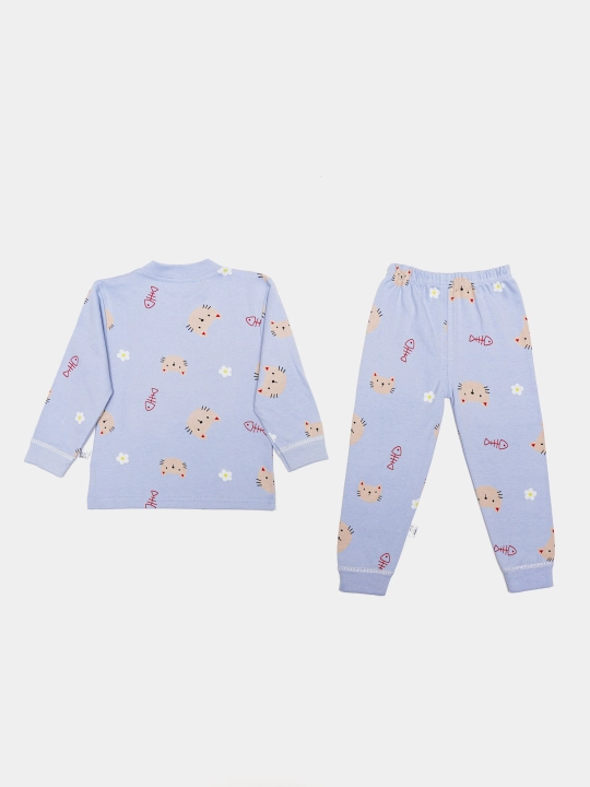 Детская хлопковая пижама для девочек Elankids