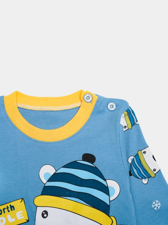 Пижама детская, хлопковая, со штанами, для мальчика, Elankids