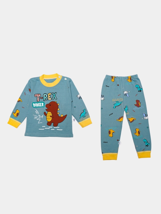 Пижама детская, хлопковая, со штанами, для мальчика, Elankids