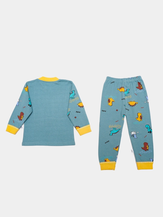 Пижама детская, хлопковая, со штанами, для мальчика, Elankids