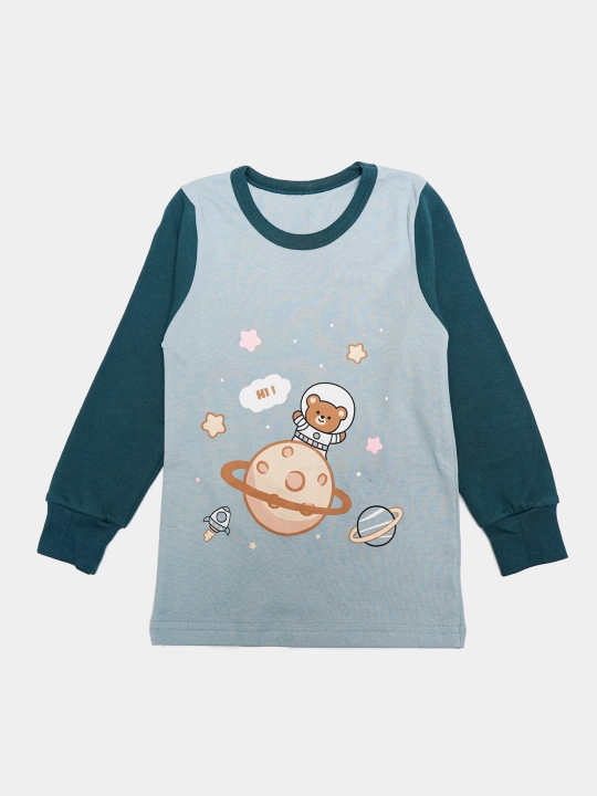 Пижама детская, хлопковая, со штанами, для мальчика, Elankids