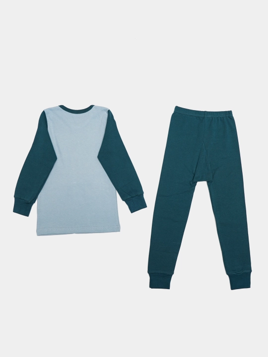 Пижама детская, хлопковая, со штанами, для мальчика, Elankids