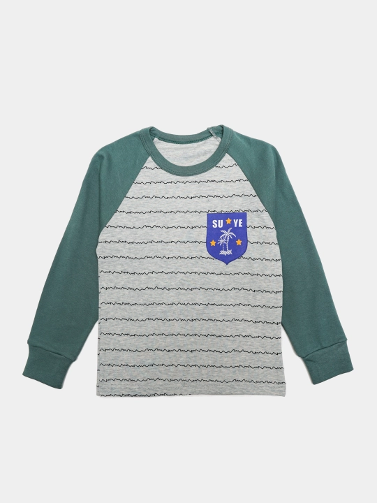 Пижама детская, хлопковая, со штанами, для мальчика, Elankids