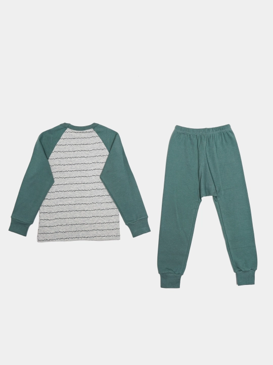 Пижама детская, хлопковая, со штанами, для мальчика, Elankids