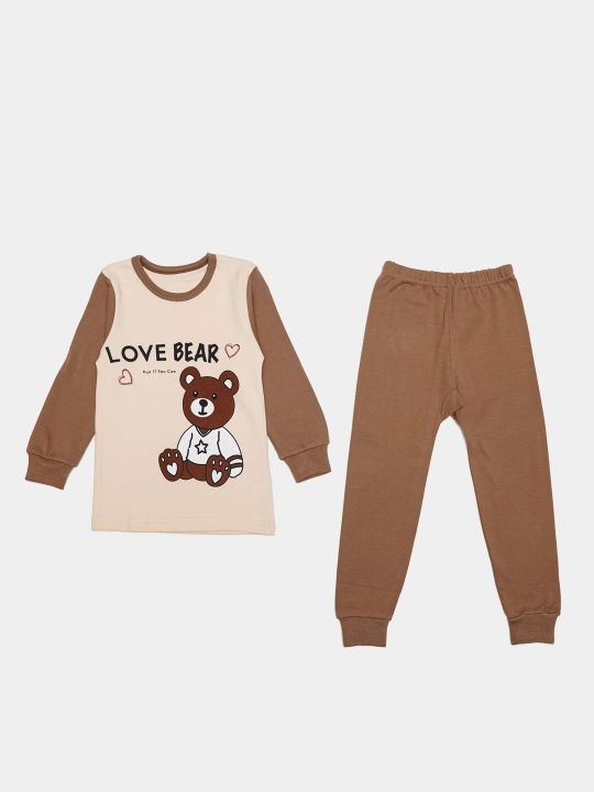 Пижама детская, хлопковая, со штанами, для мальчика, Elankids