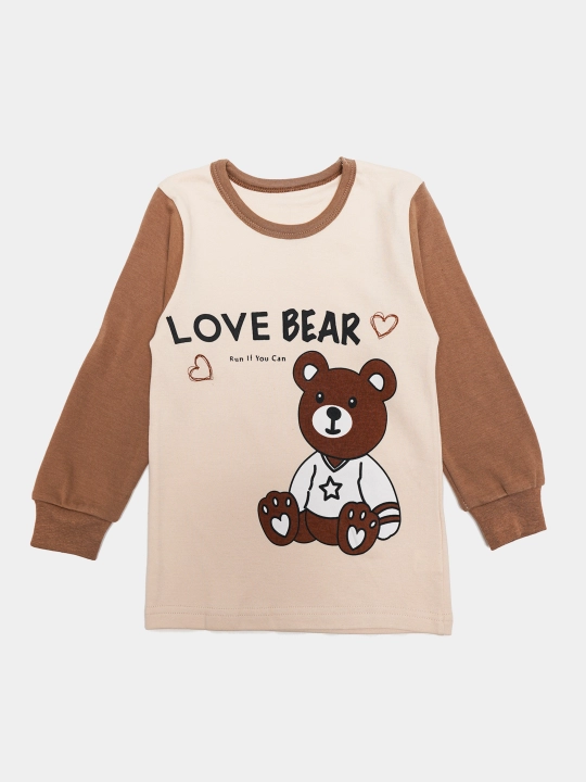 Пижама детская, хлопковая, со штанами, для мальчика, Elankids