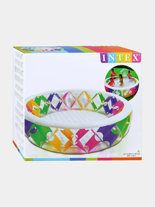 Семейный надувной бассейн Pinwheel, 229 * 56 см, Intex 56494