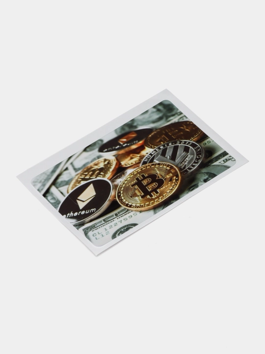 Bank kartasi va chipta stikerlari, mix, pul, Bitcoin, kripto valyutasi, Anime, Naruto