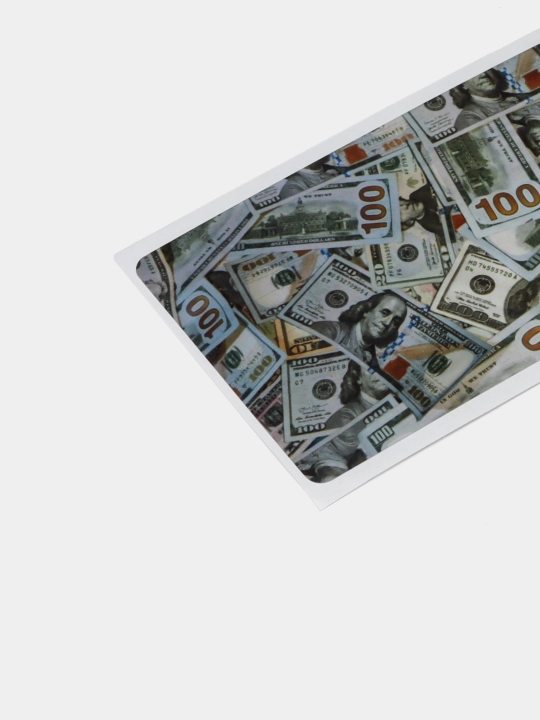 Bank kartasi va chipta stikerlari, pul, dollar