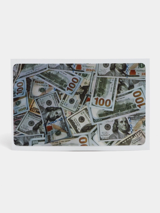 Bank kartasi va chipta stikerlari, pul, dollar - 