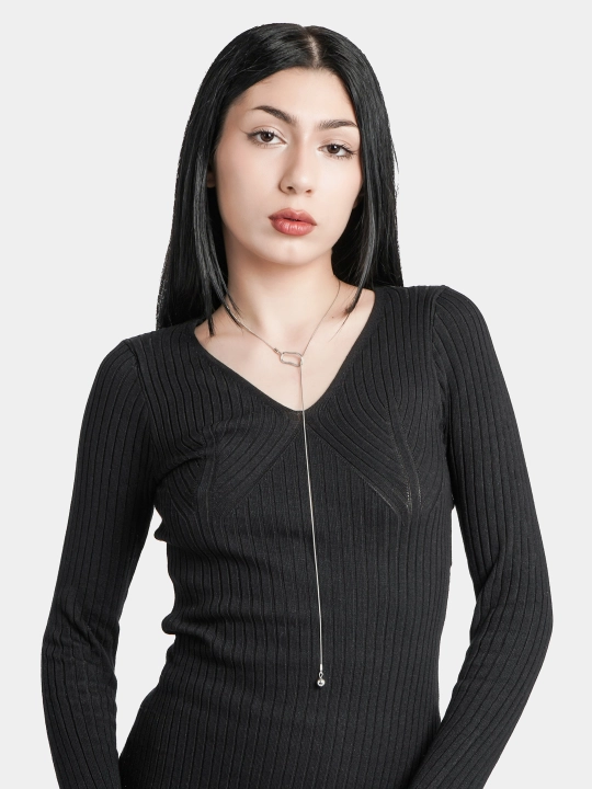 Bo'yin uchun taqinchoqli zanjir Delfin (Kit) 52 gerts chokerм