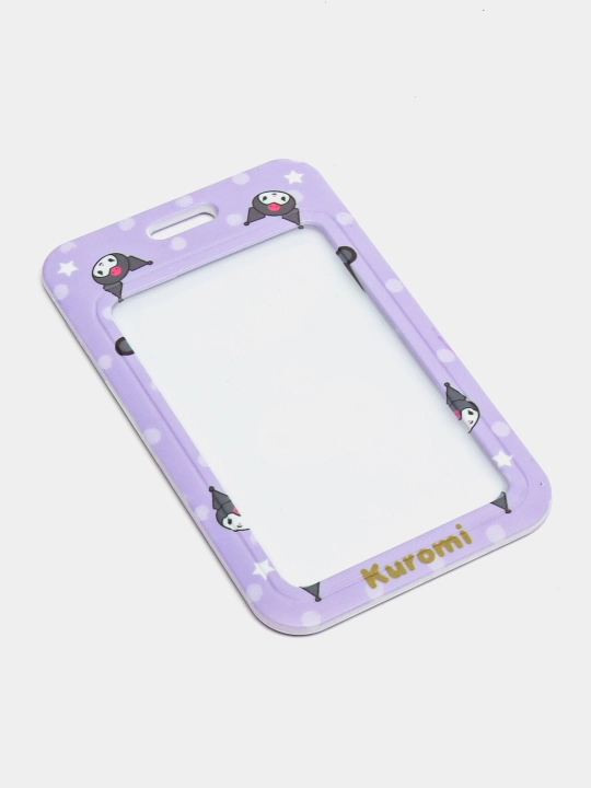 Картхолдер Kuromi, с брелоком - для банковской карты, карты АТТО, ID паспорта