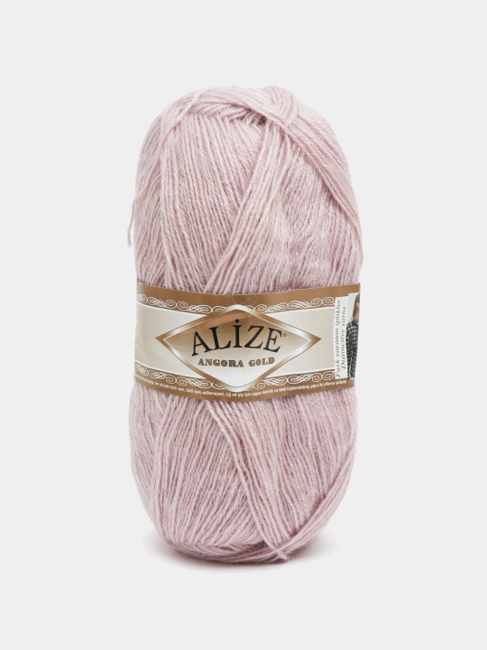 Нить для вязания Angora gold, 20% шерсть 80% акрил, 100 гр, 550 м