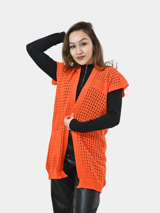 Ayollar uchun kardigan Didov triko, to'qilgan, oversize, bahor-kuzga