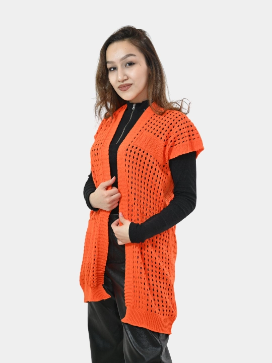 Ayollar uchun kardigan Didov triko, to'qilgan, oversize, bahor-kuzga