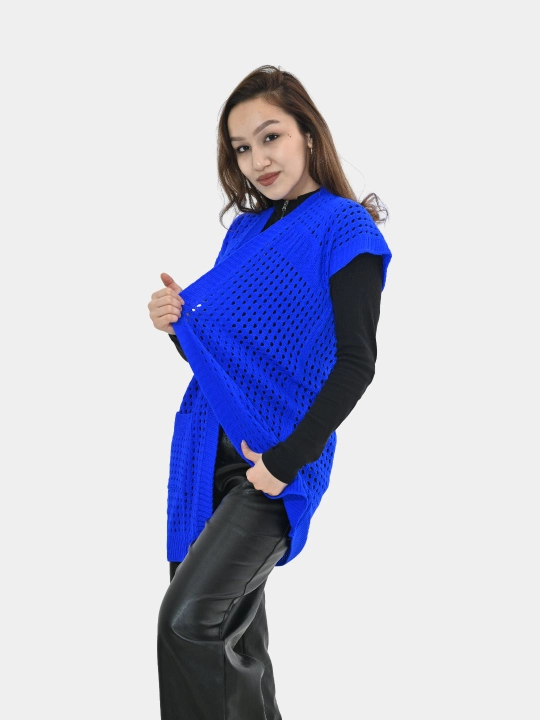 Ayollar uchun kardigan Didov triko, to'qilgan, oversize, bahor-kuzga