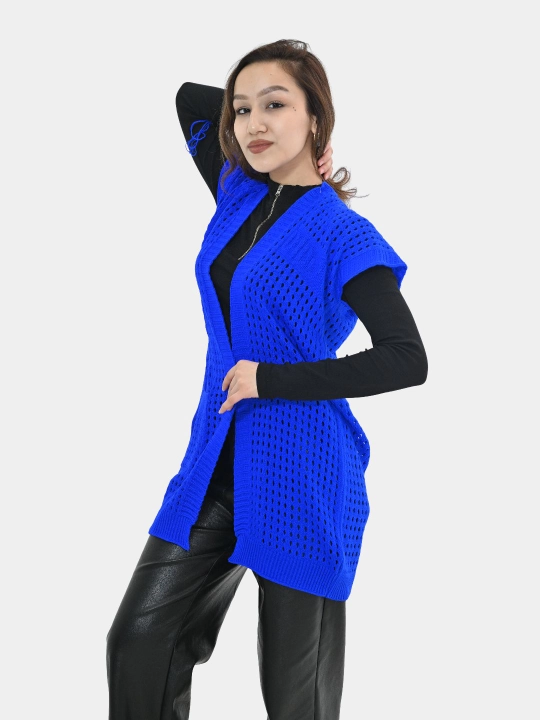 Ayollar uchun kardigan Didov triko, to'qilgan, oversize, bahor-kuzga