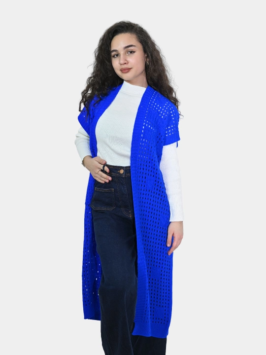 Ayollar uchun kardigan Didov triko, to'qilgan, oversize, bahor-kuzga