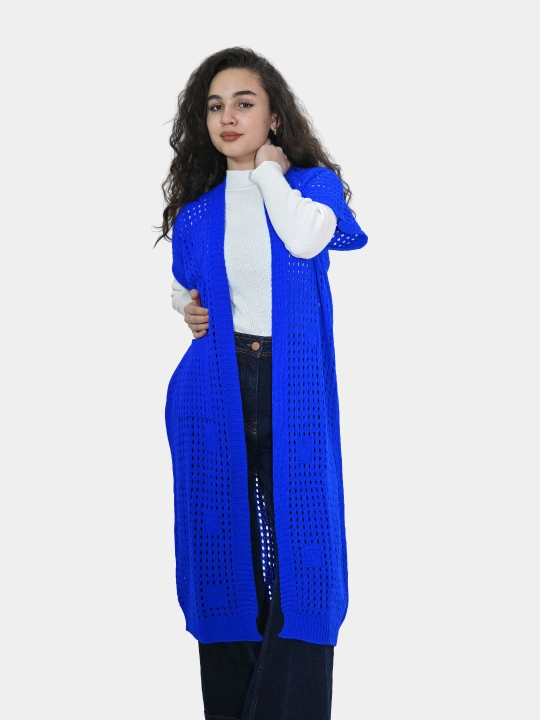 Ayollar uchun kardigan Didov triko, to'qilgan, oversize, bahor-kuzga