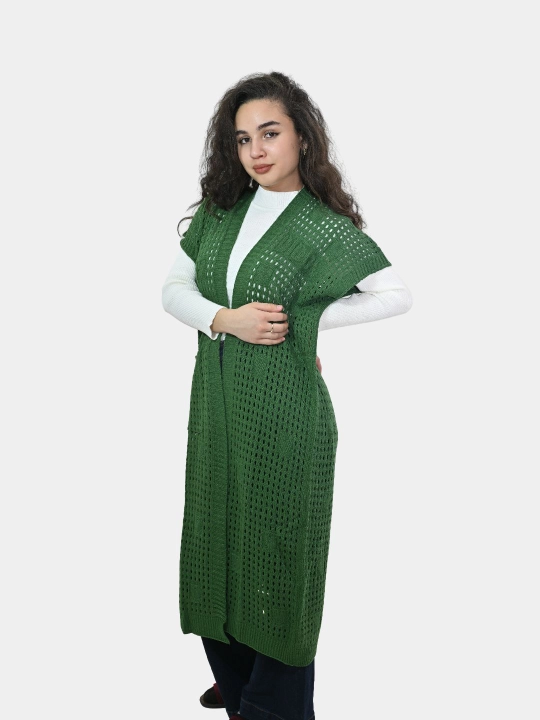 Ayollar uchun kardigan Didov triko, to'qilgan, oversize, bahor-kuzga