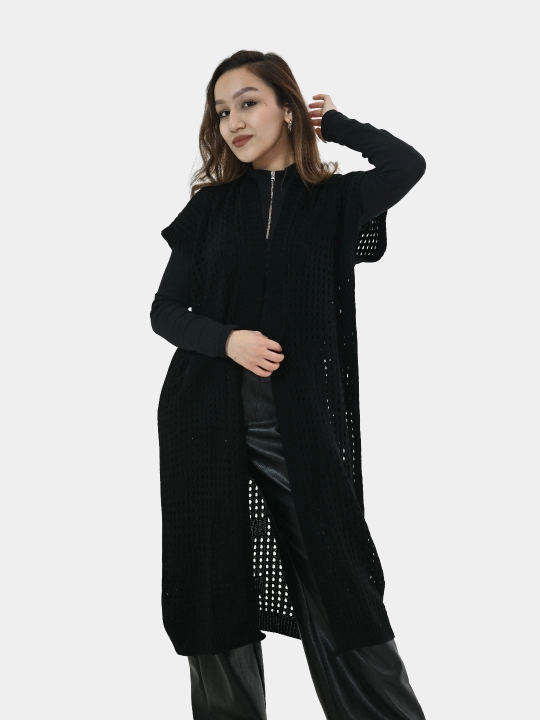Ayollar uchun kardigan Didov triko, to'qilgan, oversize, bahor-kuzga