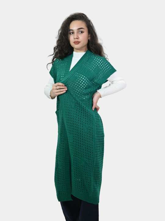 Ayollar uchun kardigan Didov triko, to'qilgan, oversize, bahor-kuzga