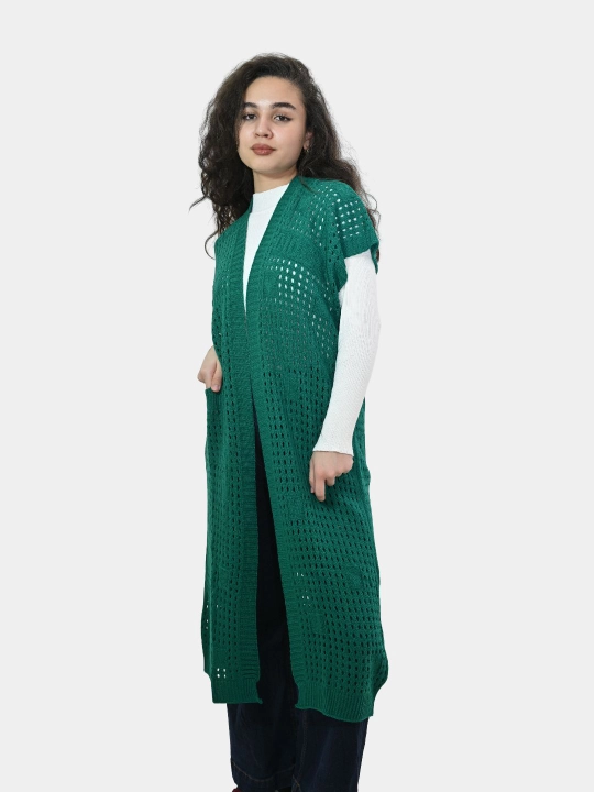 Ayollar uchun kardigan Didov triko, to'qilgan, oversize, bahor-kuzga