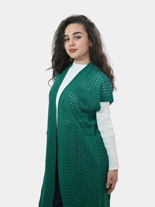 Ayollar uchun kardigan Didov triko, to'qilgan, oversize, bahor-kuzga