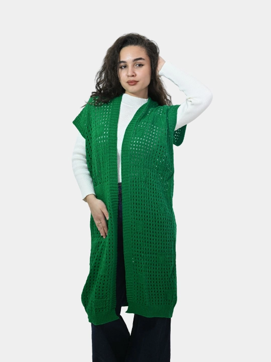 Ayollar uchun kardigan Didov triko, to'qilgan, oversize, bahor-kuzga