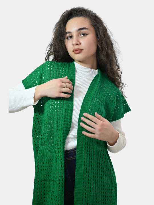Ayollar uchun kardigan Didov triko, to'qilgan, oversize, bahor-kuzga