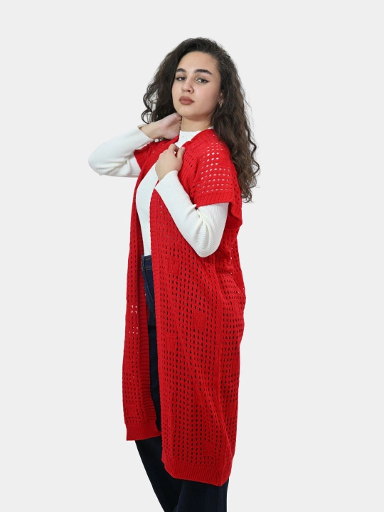 Ayollar uchun kardigan Didov triko, to'qilgan, oversize, bahor-kuzga