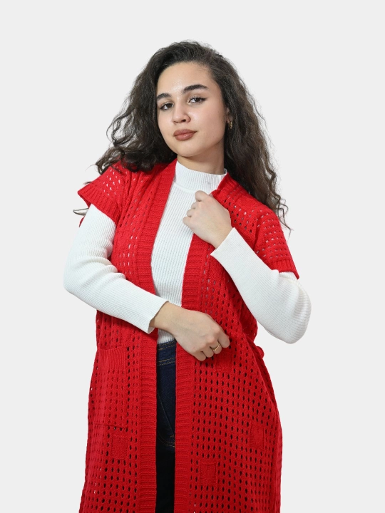 Ayollar uchun kardigan Didov triko, to'qilgan, oversize, bahor-kuzga