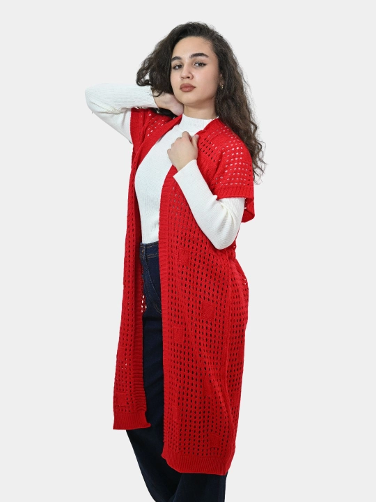 Ayollar uchun kardigan Didov triko, to'qilgan, oversize, bahor-kuzga