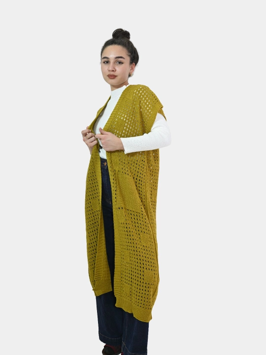 Ayollar uchun kardigan Didov triko, to'qilgan, oversize, bahor-kuzga