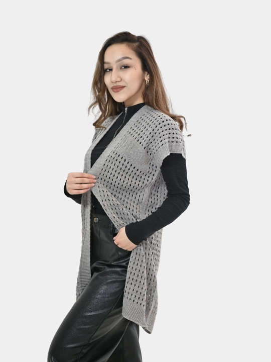Ayollar uchun kardigan Didov triko, to'qilgan, oversize, bahor-kuzga