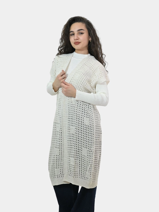 Ayollar uchun kardigan Didov triko, to'qilgan, oversize, bahor-kuzga