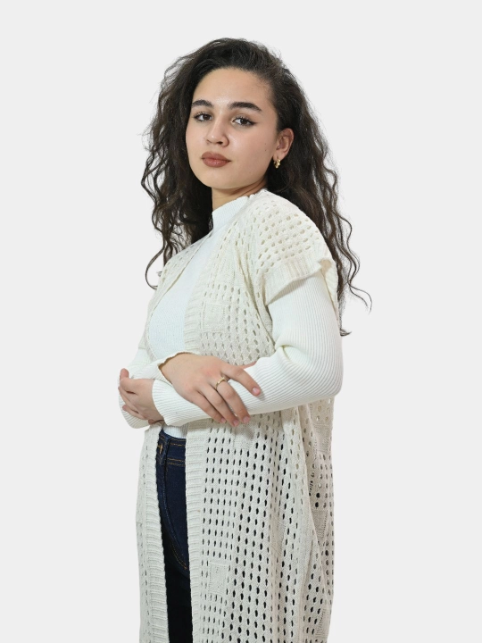 Ayollar uchun kardigan Didov triko, to'qilgan, oversize, bahor-kuzga