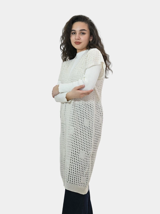 Ayollar uchun kardigan Didov triko, to'qilgan, oversize, bahor-kuzga