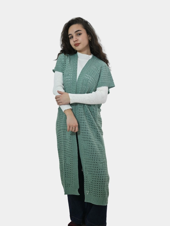 Ayollar uchun kardigan Didov triko, to'qilgan, oversize, bahor-kuzga