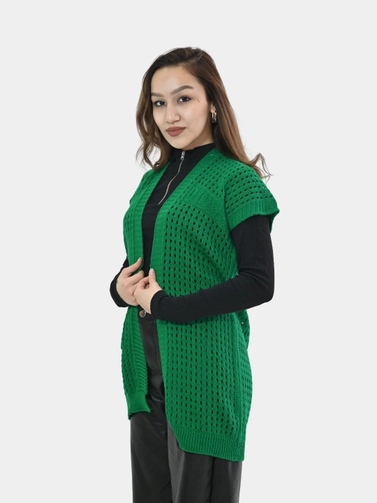 Ayollar uchun kardigan Didov triko, to'qilgan, oversize, bahor-kuzga