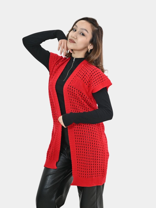 Ayollar uchun kardigan Didov triko, to'qilgan, oversize, bahor-kuzga