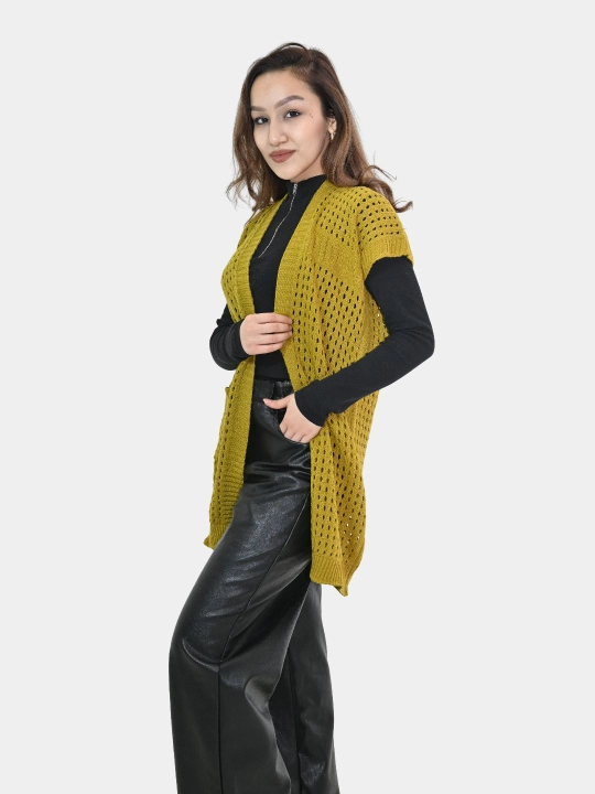 Ayollar uchun kardigan Didov triko, to'qilgan, oversize, bahor-kuzga