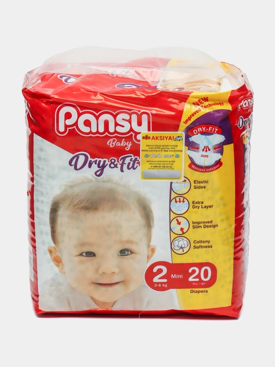 Подгузники для детей Pansy Eco Mini, 3-6 кг 20 шт