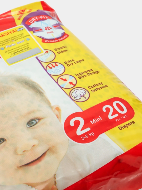 Подгузники для детей Pansy Eco Mini, 3-6 кг 20 шт