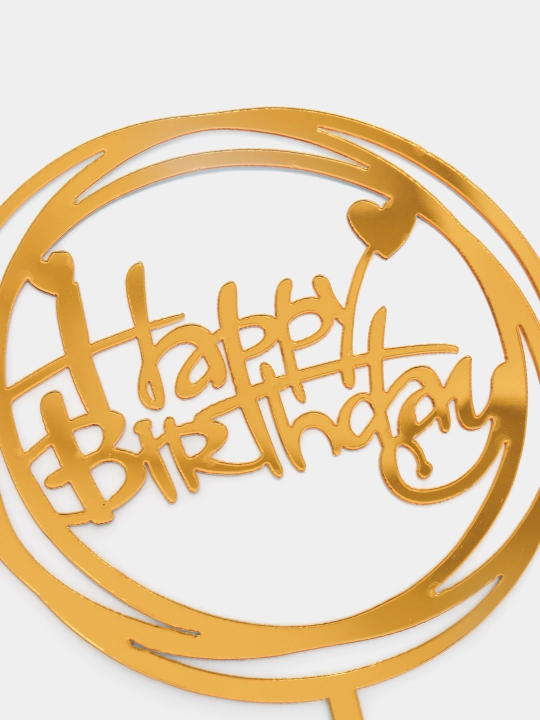 Топперы для украшения торта, надпись Happy Birthday, 42 вида