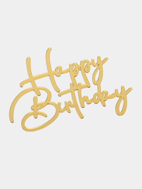 Топперы для украшения торта, надпись Happy Birthday, 42 вида