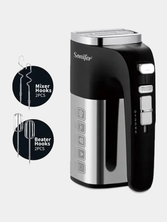 Электрический ручной миксер Sonifer SF-7017, 500 Вт