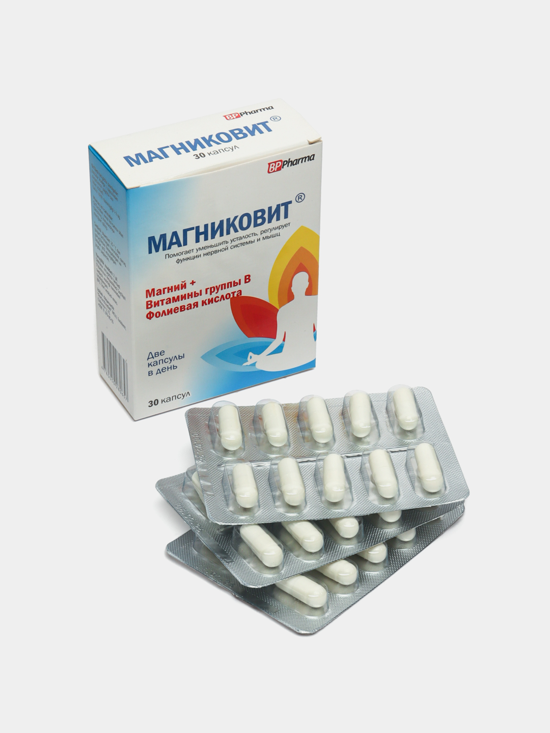 Магниковит, магний + B1, B6, B12 витамины, капсулы, 30 шт купить по ...