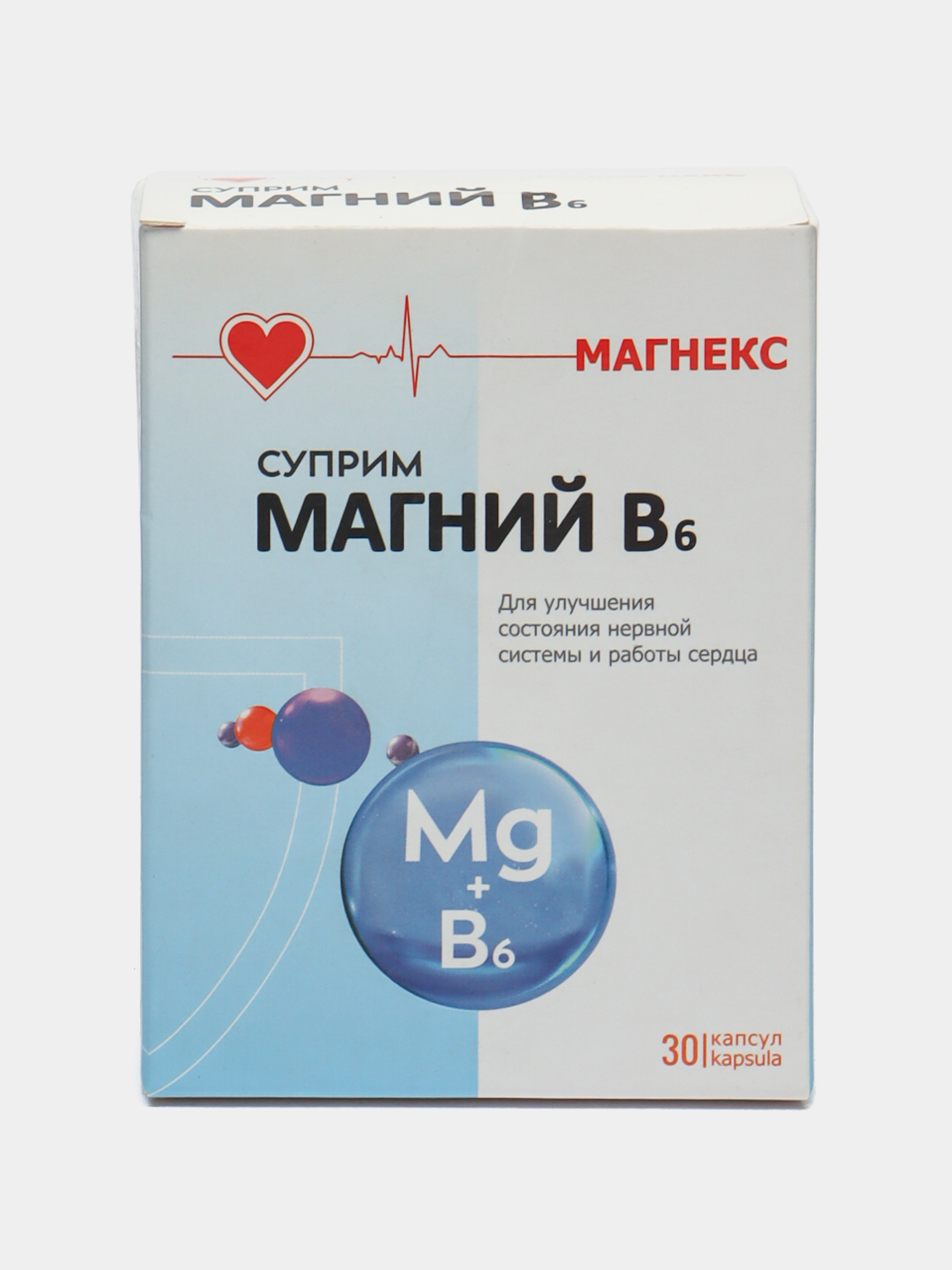 Капсулы "Суприм Магний В6", для взрослых и детей , 30 шт, халяль купить ...