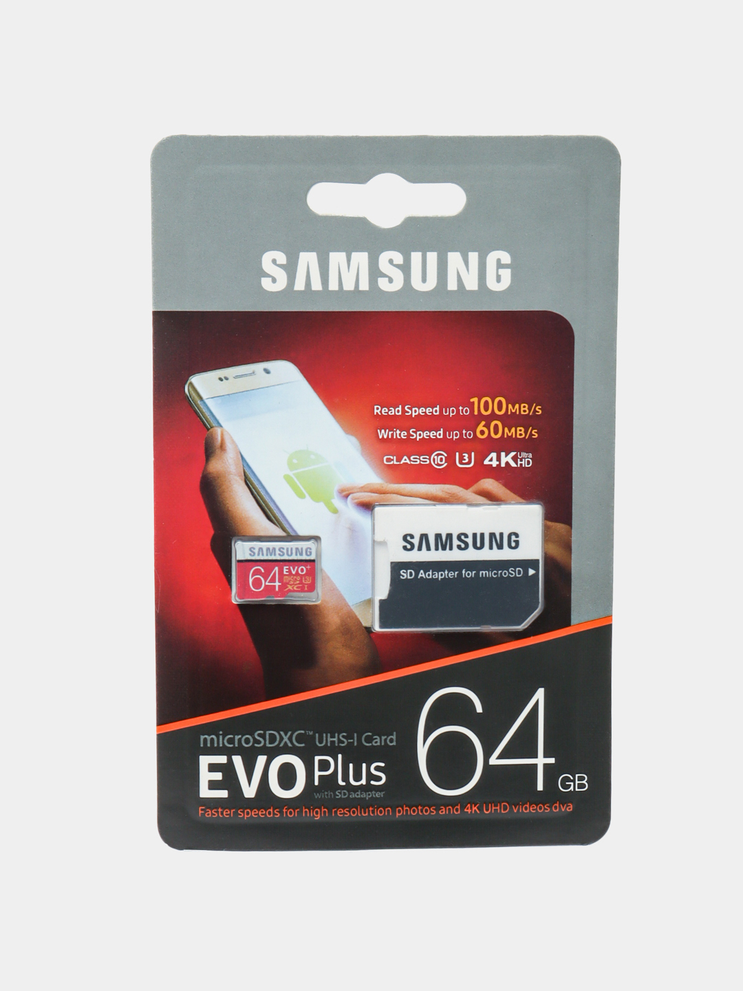 Карта памяти для телефона Samsung EVO plus, микро флешка, 64GB/32GB купить  по низким ценам в интернет-магазине Uzum (923033)